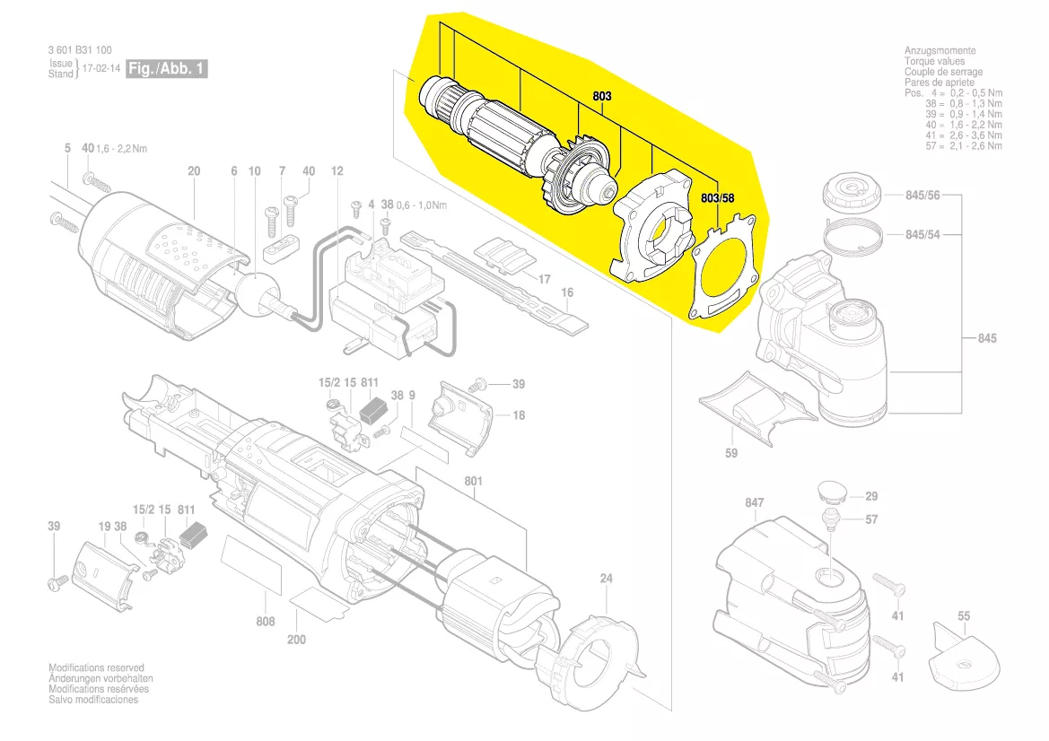 Induit BOSCH réf. 2 604 011 962